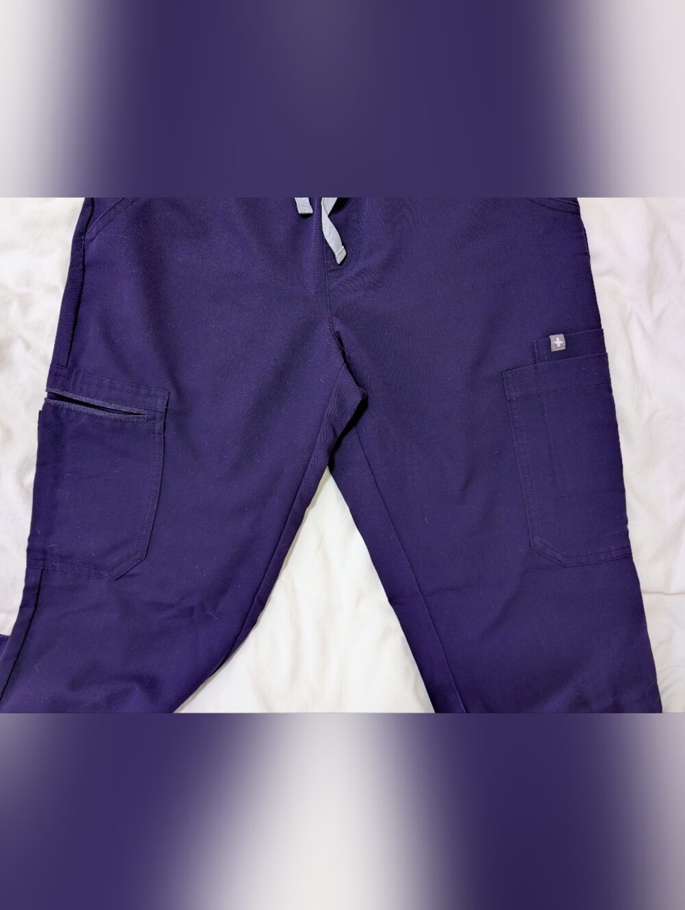 Figs High Waisted Uman Jogger | Purple Jam - Picture 3 of 4